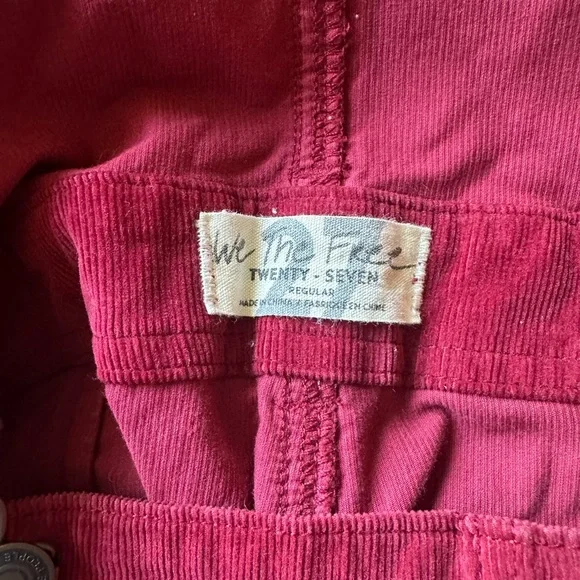 We The Free People Slim Ankle Corduroy Overalls. Could fit size 24-27! - Picture 7 of 10
